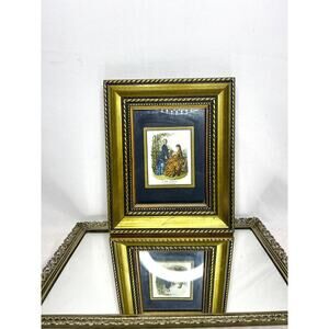 Vintage Gold Framed La Mode Illustree Bureaux du Journal. 56 rue Jacob 56 Paris